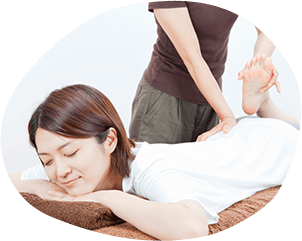 多角的にアプローチする施術イメージ